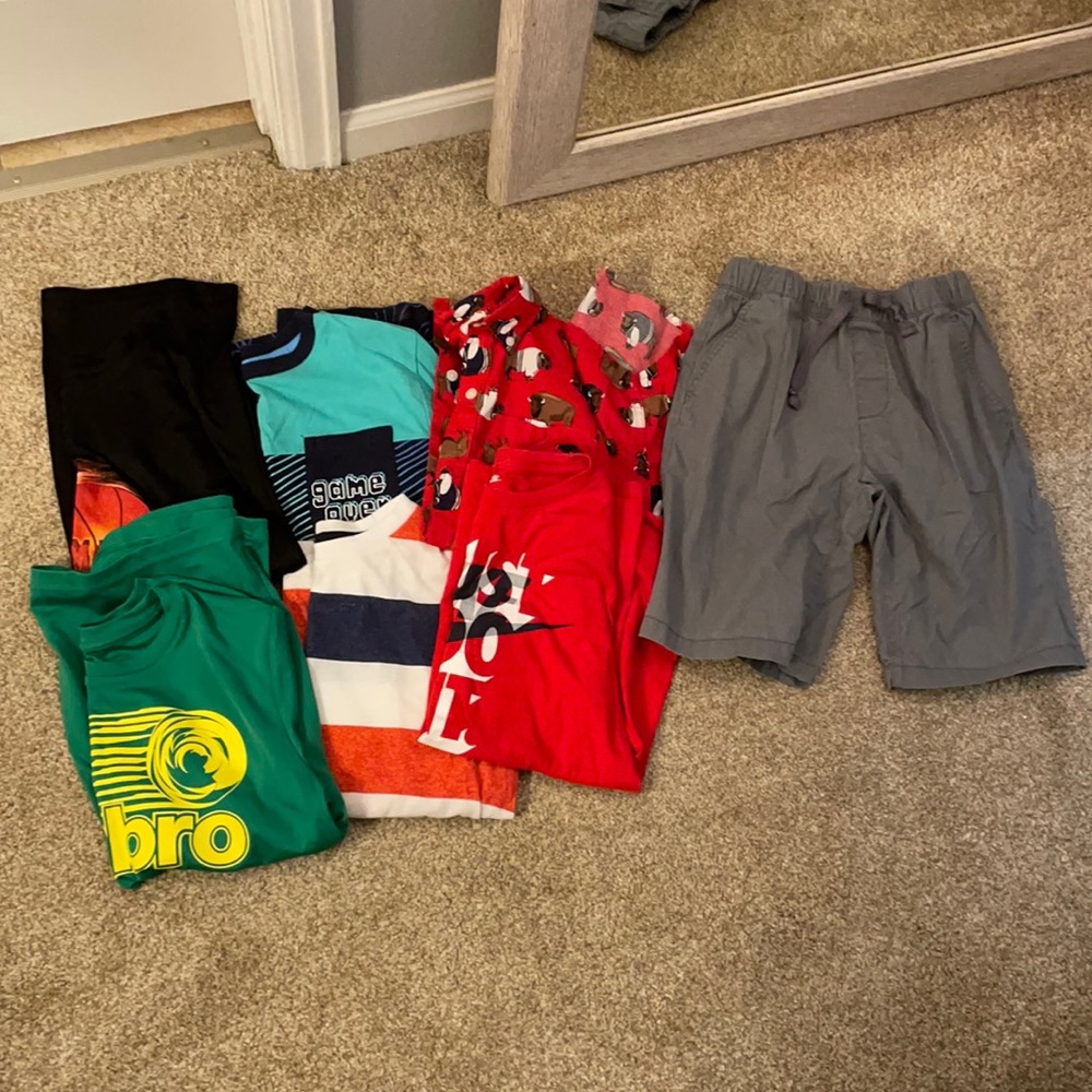Lot of boys size large clothes